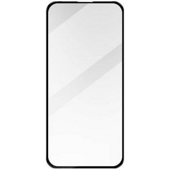 Protector de vidrio templado anti‑explosión en negro para iPhone 15 Plus y 15 Pro Max