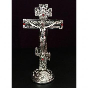 Triple Croix Saint-Jésus – Ornement Ronde pour Auto