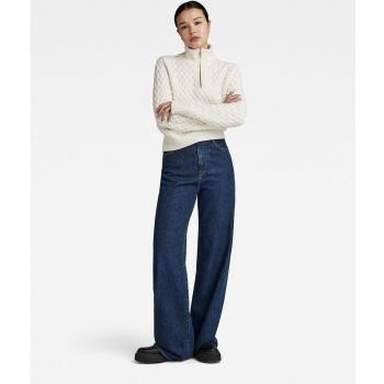 Jeans G-Star Raw Deck 2.0 da donna a vita alta e taglio dritto