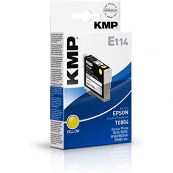 KMP e144 16XL cartouche d'encre jaune avec puce pour Epson T1634