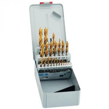 Kit de Forets Hélicoïdaux DIN 338N avec Foret de Carottage