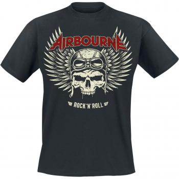 Short Sleeve T‑Shirt Airborne Red Logo Mono Scorch – Noire – Variantes S à XXL