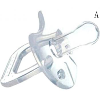 Chupete Transparente de Silicona con Diseño de Corazón