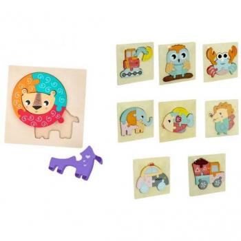 Legnoland 39938 puzzle animali/mezzi assortito