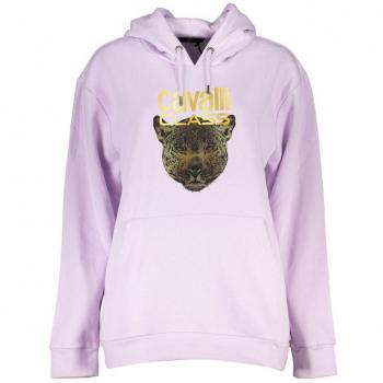 Purple Hoodie with Long Sleeves and Logo Print - Size L