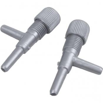 Válvula Reguladora de Flujo de Oxígeno para Acuarios - 20 Unidades, Gris