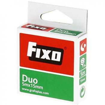Cinta adhesiva 5x15 FIXO DUO doble cara