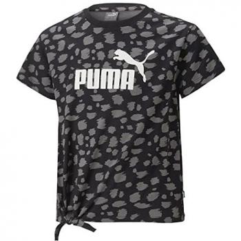 Puma Girls' Animal Print Knot T-Shirt