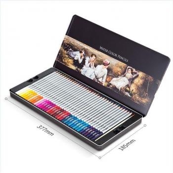 Crayon de couleur soluble dans l'eau - Ensemble professionnel de 72 couleurs