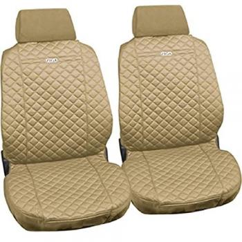LAMPA - Ziga, Coppia Coprisedili Anteriori In Cotone, Universali - Beige