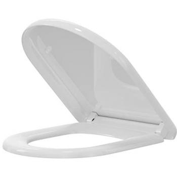 D Shaped Soft Close Toilet Seat | White | Plastic | 360mm