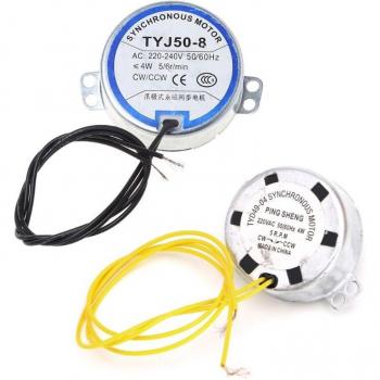 220-240V AC 5/6RPM Fan Motor with Gear 4W