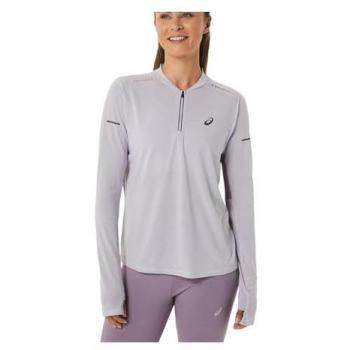 Maglia ASICS Metarun Half-Zip Manica Lunga Donna - Lilla, XL