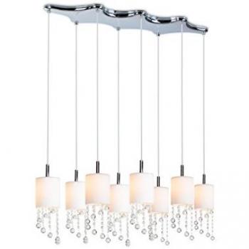Netlighting Tango Straight Bar Pendant Ceiling Light Chrome - Lv 50198/CHW