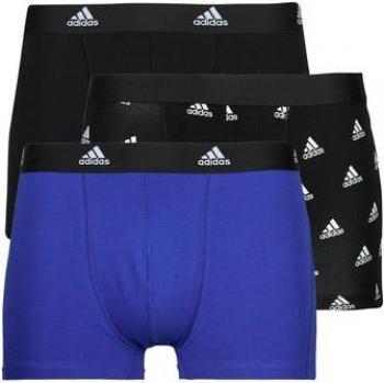 Men’s Adidas Black/White/Blue Trunk Trio – Active Flex Cotton (Pack of 3)