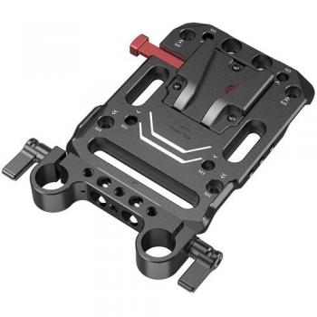 SMALLRIG 3016 Plaque pour Batterie V-Mount avec Double Clamp 15mm