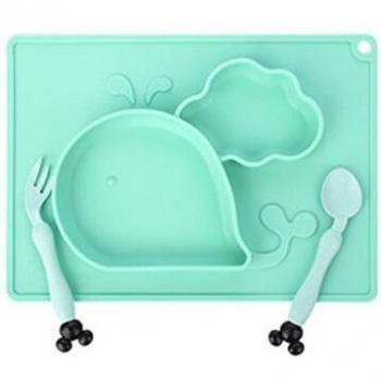 Ensemble bol enfant silicone Baleine