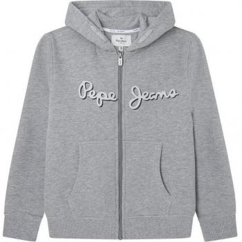 Felpa con Zip Nolan Grey Marl di Pepe Jeans