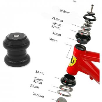 Juego de Cojinetes de Bicicleta Fija Columna Dirección 34/44 mm