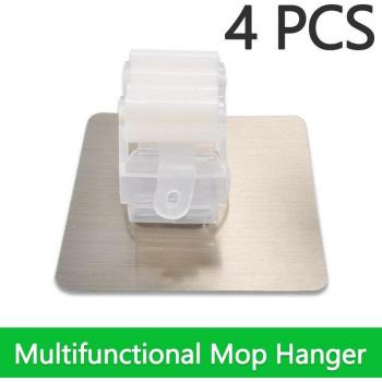 Multi-Purpose Adhesive Hooks for Kitchen and Bathroom - 2/4 Pack