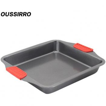 1pcs Silicone Handle Thick Rectangular Baking Sheet