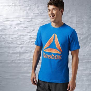 Camiseta Masculina Reebok Shattered Delta de Manga Curta