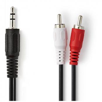 Cavo audio stereo 3.5mm maschio a 2 RCA maschio 3 metri