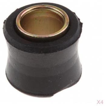 4x Black Rubber Metal Motorcycle Shock Absorber Bushings Φ12mm