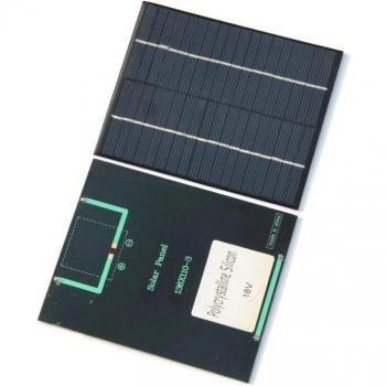 2W 18V Polycrystalline Solar Panel Epoxy Module for 12V Battery Charger DIY Educational System 136x110mm