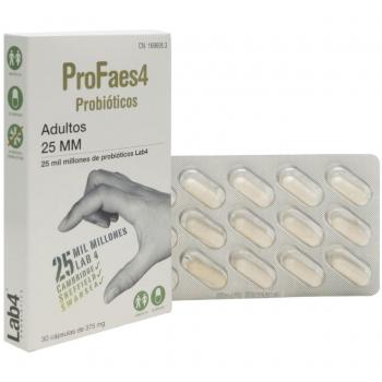 ProFaes4 Probiótico 25.000 milhões para Adultos - 30 Cápsulas