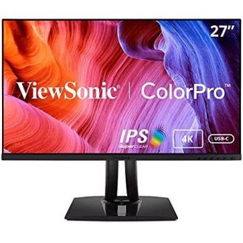 ViewSonic VP2756-4K 27 Inch 4K UHD IPS Ergonomic Monitor with Ultra-Thin Bezels