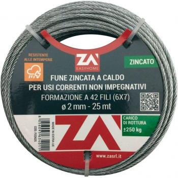 Cavetto 49F in Acciaio con Anima Acc. D.1,8 MT (9x1,0)