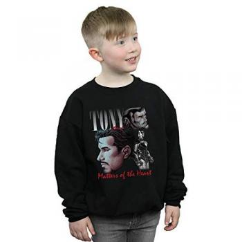 Sudadera Negra Marvel para Niños Tony Stark