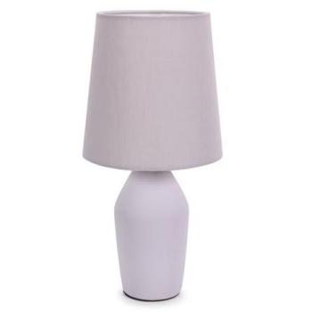 Arlo Compact Ceramic Table Lamp with Fabric Shade and LED Bulb