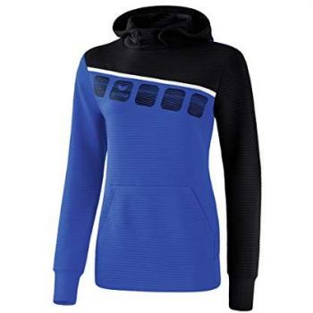 Felpa Erima 5-C con Capucha Azul 38 para Mujer