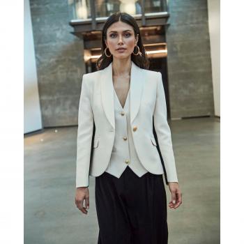 Blazer blanca de mujer un botón The Extreme Collection