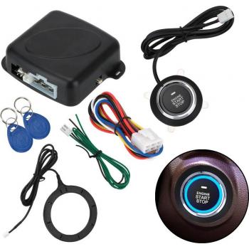 LEEPEE Keyless Entry Push Button Start Engine Ignition Antitheft Alarm System
