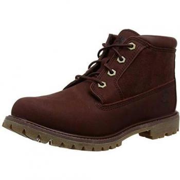 Timberland Nellie Chukka, Zapatillas Mujer, Cuero SDE, Rojo (Marrón Nubuck)