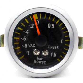 YOMI 52mm Medidor de Presión Turbo Boost con Carcasa de Fibra de Carbono