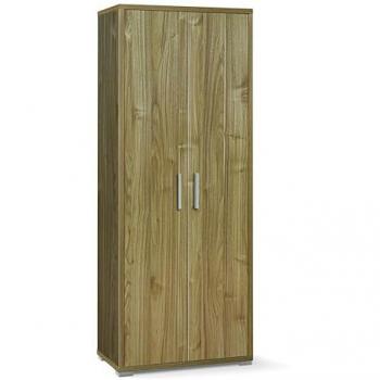 Armadio mobile 2 ante 71x41x182H cm in kit di design colore Ossido bianco e Ossido nero