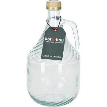 Bouteille de vin en verre décorative avec bouchon à vis - 2 L - KOTARBAU®
