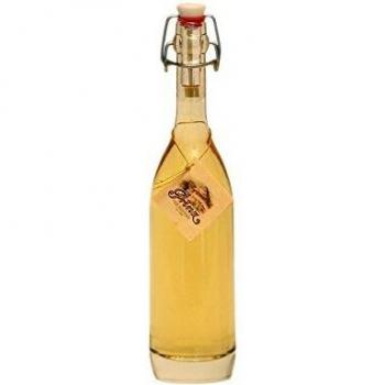 Panyolai Elixír reifer Pflaumen-Brand / Érlelt Szatmári Szilva in schwarzer Geschenkverpackung mit 2 Gläsern 45% Vol. 0,5 Liter