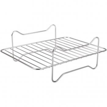 Rechteckiger Luftfritteusenrost aus Edelstahl von Appetito (22x16cm)