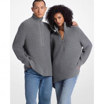Jersey de punto de mujer Michael Kors con cuello alto y cierre de cremallera