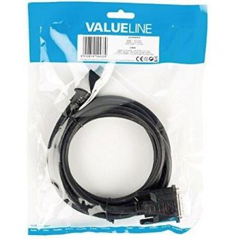 HDMI-DVI kabel, 2m, zwarte HDMI connector naar DVI-D (24+1-pin male)