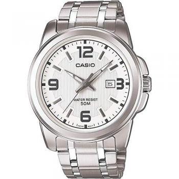 Reloj de pulsera CASIO Collection - MTP-1314D-7A correa color: Gris plata Dial Blanco Hombre