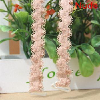 Adjustable Elastic Bra Straps with Metal Buckle - 1 Pair