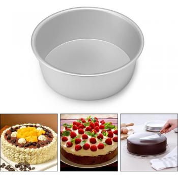 Rundes Backtablett aus Zinn – 4‑/6‑/8‑Kuchen