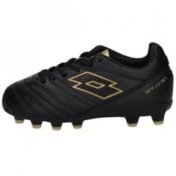 Scarpe Calcio Lotto Stadio 705 FG Junior, Taglia 36, Colore Oro/Nero