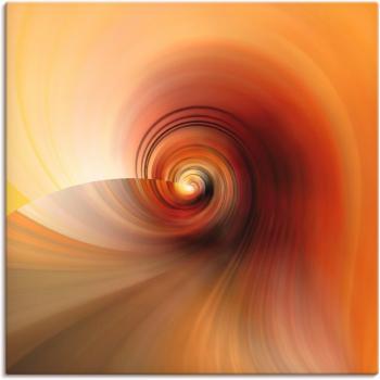 Leinwandbild ARTLAND Creme Kunstwerk, B:100cm H:100cm